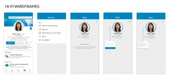 Notes Feature Screens